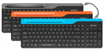 Клавиатура A4Tech Fstyler FBK25 черный/серый USB беспроводная BT/Radio slim Multimedia от магазина РЭССИ