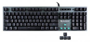 Клавиатура A4Tech Bloody B765 механическая серый USB for gamer LED (B765 GREY/NEON (GREEN SWITCH)) от магазина РЭССИ
