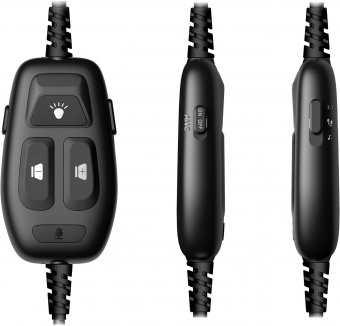 Наушники с микрофоном A4Tech Bloody MC750 черный 2.3м мониторные USB оголовье (MC750 BLACK) от магазина РЭССИ