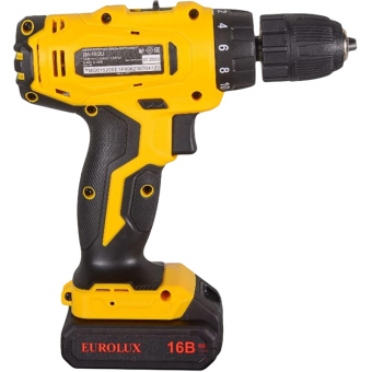 Аккумуляторная дрель-шуруповерт Eurolux ДА-16/2Li 72/14/51 от магазина РЭССИ