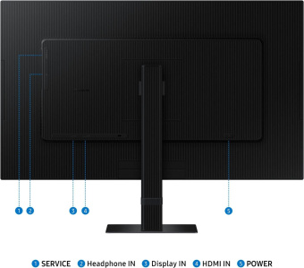 Монитор Samsung 27" ViewFinity S7 S27D700EAIXCI черный IPS LED 5ms 16:9 HDMI матовая 350cd 178гр/178гр 3840x2160 60Hz DP 4K 5кг от магазина РЭССИ