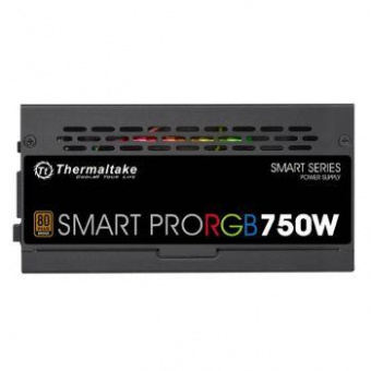 Блок питания Thermaltake ATX 750W SMART PRO RGB 80+ bronze (24+4+4pin) APFC 140mm fan color LED 9xSATA Cab Manag RTL от магазина РЭССИ