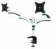 Картинка Кронштейн для мониторов Cactus CS-VM-FE124D-AL серебристый 15"-27" макс.8кг настольный поворот и наклон от магазина РЭССИ Кронштейн для мониторов Cactus CS-VM-FE124D-AL серебристый 15"-27" макс.8кг настольный поворот и наклон от магазина РЭССИ