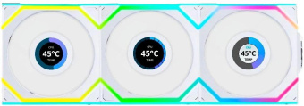 Вентилятор для корпуса Lian-Li Uni Fan SL Wireless 120 LCD ARGB 120х124.5x28 белый 4-pin 29.5дБ (упак.:3шт) (G99.12SLLCD1W3W.R0) Ret от магазина РЭССИ