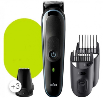 Триммер Braun MGK3345 синий/черный (насадок в компл:5шт) от магазина РЭССИ
