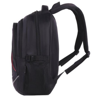 Универсальный рюкзак BRAUBERG High School 3 отделения черный красные детали 46x31x18 см 271651 от магазина РЭССИ