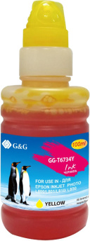 Чернила G&G GG-T6734Y желтый 100мл для Epson L800, L805, L810, L850 от магазина РЭССИ