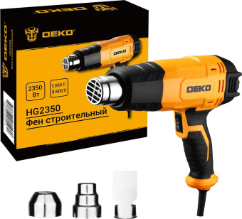 Технический фен Deko HG2350 2350Вт темп.350/600С (085-1009) от магазина РЭССИ