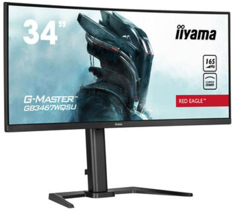 Монитор Iiyama 34" G-Master GB3467WQSU-B5 черный VA LED 0.4ms 21:9 HDMI M/M матовая HAS 550cd 178гр/178гр 3440x1440 165Hz FreeSync Premium DP USB 12.4кг от магазина РЭССИ