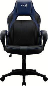 Кресло игровое Aerocool AС40C AIR черный/синий сиденье черный/синий полиуретан крестов. от магазина РЭССИ