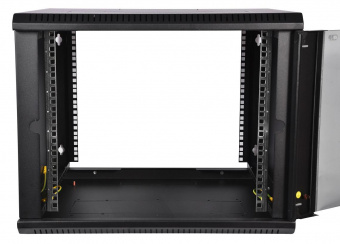 Шкаф коммутационный ЦМО (ШРН-М-9.650.1) настенный 9U 600x650мм пер.дв.металл направл.под закл.гайки 50кг серый 581мм 22кг 180град. 480мм IP20 сталь от магазина РЭССИ