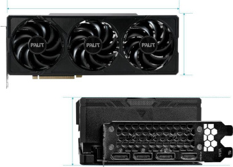 Видеокарта Palit PCI-E 4.0 RTX4070Ti SUPER JETSTREAM OC NVIDIA GeForce RTX 4070TI Super 16Gb 256bit GDDR6X 2340/21000 HDMIx1 DPx3 HDCP Ret от магазина РЭССИ