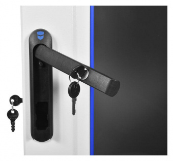 Шкаф серверный ЦМО (ШТК-М-42.6.10-1ААА-9005) напольный 42U 600x1000мм пер.дв.стекл задн.дв.стал.лист 2 бок.пан. направл.под закл.гайки 1010кг черный 133кг IP20 от магазина РЭССИ