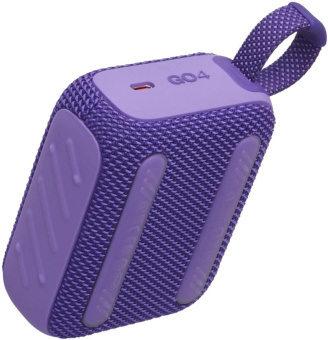 Колонка порт. JBL GO 4 фиолетовый 4.2W 1.0 BT 850mAh (JBLGO4PUR) от магазина РЭССИ