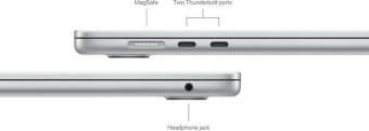 Ноутбук Apple MacBook Air A3114 M3 8 core 8Gb SSD256Gb/10 core GPU 15.3" Liquid Retina (2880x1864) Mac OS silver WiFi BT Cam (MRYP3LL/A) от магазина РЭССИ
