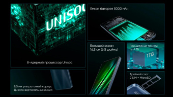 Смартфон Realme RMX3506 narzo 50i Prime 32Gb 3Gb FM зеленый моноблок 3G 4G 2Sim 6.5" 720x1600 Android 11 8Mpix 802.11 b/g/n GPS GSM900/1800 GSM1900 TouchSc FM microSDXC max1024Gb от магазина РЭССИ