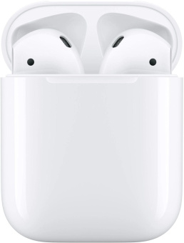 Гарнитура вкладыши Apple AirPods 2 A2032,A2031,A1602 белый беспроводные bluetooth в ушной раковине (MV7N2CH/A) от магазина РЭССИ