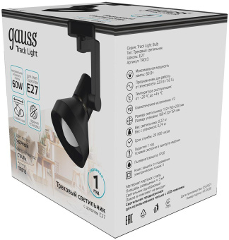 Система трековая Gauss TR013 60Вт черный от магазина РЭССИ