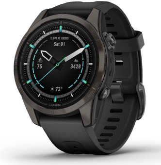 Смарт-часы Garmin Epix Pro Gen 2 Sapphire 30.4мм 1.2" AMOLED корп.черный рем.черный (010-02802-15) от магазина РЭССИ