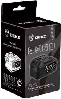 Батарея аккумуляторная Deko UNV5.0 STD 20В 5Ач Li-Ion (063-4495) от магазина РЭССИ