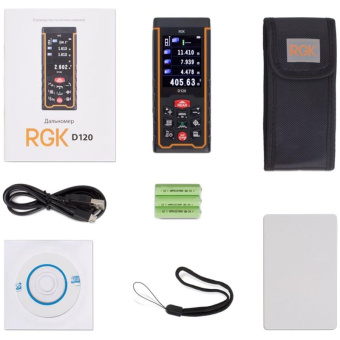 Лазерный дальномер RGK d120 с поверкой 755672 от магазина РЭССИ