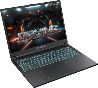 Ноутбук Gigabyte G6 Core i7 13620H 16Gb SSD512Gb NVIDIA GeForce RTX4050 6Gb 16" IPS FHD+ (1920x1200) Free DOS black WiFi BT Cam (MF-H2KZ853KD) от магазина РЭССИ