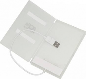 Внешний корпус для HDD/SSD AgeStar SUBCP1 SATA USB2.0 пластик белый 2.5" от магазина РЭССИ