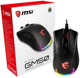 Мышь MSI Clutch GM50 черный оптическая (7200dpi) USB2.0 (6but) от магазина РЭССИ