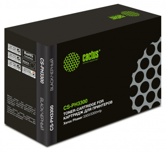 Картридж лазерный Cactus CS-PH3300 106R01412 черный (8000стр.) для Xerox Phaser 3300/3300mfp от магазина РЭССИ