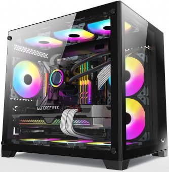 Корпус Formula Crystal Z5 черный без БП mATX 1x120mm 2xUSB2.0 1xUSB3.0 audio bott PSU от магазина РЭССИ