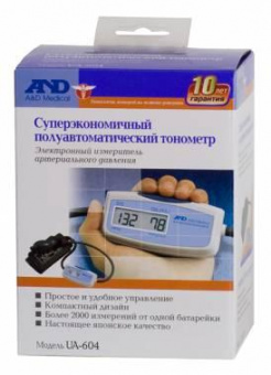 Тонометр полуавтоматический A&D UA-604 от магазина РЭССИ