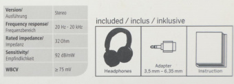 Наушники мониторные Thomson HED4407 TV Hi-Fi 8м черный проводные оголовье (00132469) от магазина РЭССИ