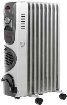 Радиатор масляный Ресанта ОМ-9АВ 2400Вт белый от магазина РЭССИ