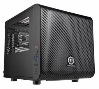 Корпус Thermaltake Core V1 черный без БП miniITX 1x200mm 2xUSB3.0 audio bott PSU от магазина РЭССИ