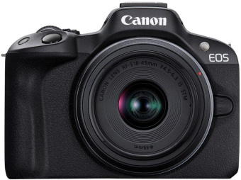 Фотоаппарат Canon EOS R50 черный 24.2Mpix 2.95" 4K WiFi RF-S 18-45mm IS STM LP-E6NH от магазина РЭССИ