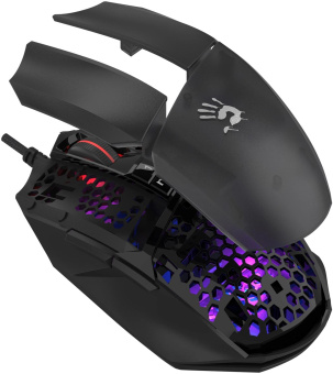 Мышь A4Tech Bloody W65 Max Mini черный оптическая (12000dpi) USB (9but) от магазина РЭССИ