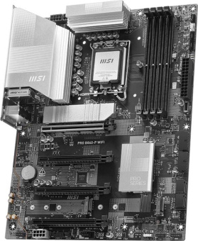 Материнская плата MSI PRO B860-P WIFI Soc-1851 Intel B860 4xDDR5 ATX AC`97 8ch(7.1) 5Gigabit RAID+HDMI+DP от магазина РЭССИ
