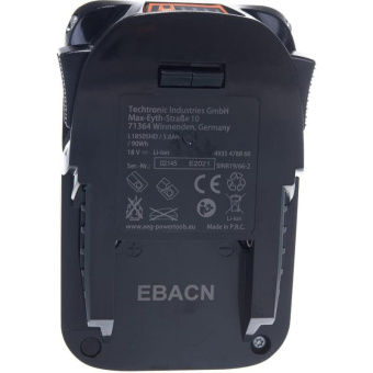 Аккумулятор L1850SHD 18В 5Ач Li-Ion AEG 4935478860 от магазина РЭССИ