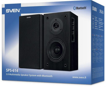 Колонки Sven АС SPS-614 2.0 черный 40Вт BT от магазина РЭССИ