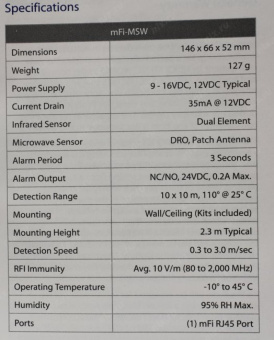 Ubiquiti mFi Wall Mount Motion Sensor от магазина РЭССИ