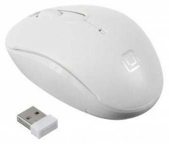 Мышь Оклик 505MW белый оптическая (1000dpi) беспроводная USB для ноутбука (3but) от магазина РЭССИ