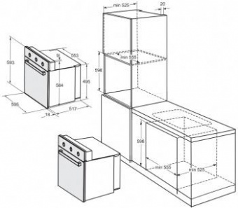 Духовой шкаф Электрический Darina 1U BDE 111 701 At антрацит от магазина РЭССИ