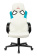 Кресло игровое Zombie RUNNER белый/голубой эко.кожа крестов. пластик от магазина РЭССИ