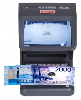 Детектор банкнот Docash Mini Combo просмотровый мультивалюта от магазина РЭССИ
