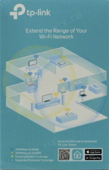Повторитель беспроводного сигнала TP-Link RE205 AC750 10/100BASE-TX белый от магазина РЭССИ