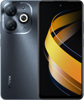 Смартфон Infinix X6525 Smart 8 128Gb 4Gb черный моноблок 3G 4G 2Sim 6.56" 720x1612 Android 13 13Mpix 802.11 a/b/g/n/ac GPS GSM900/1800 GSM1900 TouchSc Protect FM A-GPS Micro SD max2048Gb от магазина РЭССИ