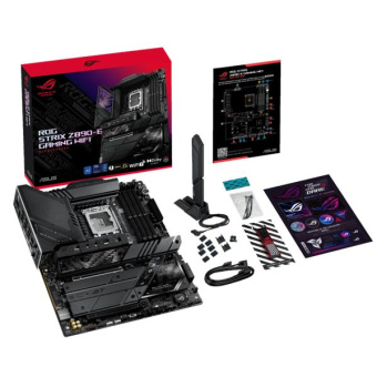 Материнская плата Asus ROG STRIX Z890-E GAMING WIFI Soc-1851 Intel Z890 4xDDR5 ATX AC`97 8ch(7.1) 5Gigabit RAID+HDMI+DP от магазина РЭССИ