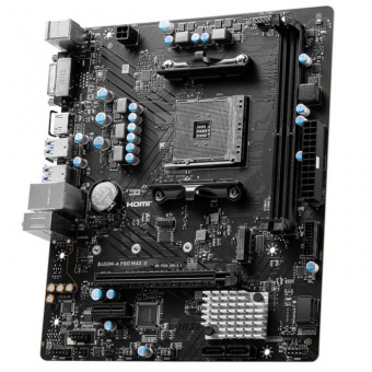 Материнская плата MSI B450M-A PRO MAX II Soc-AM4 AMD B450 2xDDR4 mATX AC`97 8ch(7.1) 2.5Gg RAID+DVI+HDMI от магазина РЭССИ
