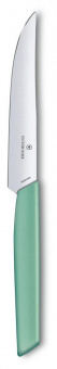 Нож кухонный Victorinox Swiss Modern (6.9006.1241) стальной столовый для стейка лезв.120мм прямая заточка мятный от магазина РЭССИ