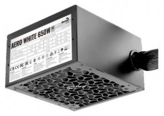 Блок питания Aerocool ATX 650W AERO WHITE 80+ (24+4+4pin) APFC 120mm fan 5xSATA RTL от магазина РЭССИ